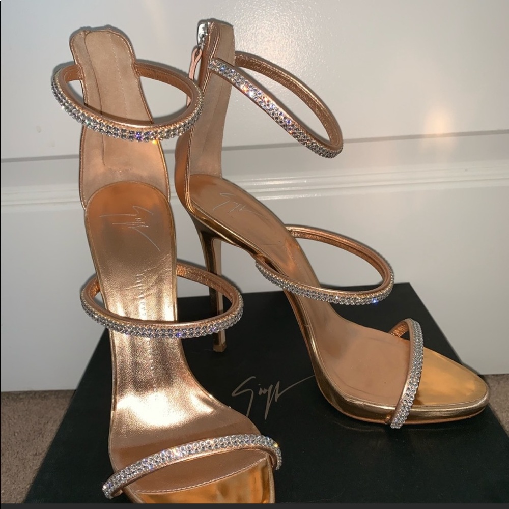 Giuseppe Zanotti Rose Gold Harmony Heels